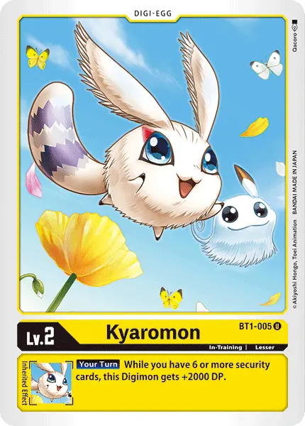 Digimon TCG Card 'BT1-005' 'Kyaromon'
