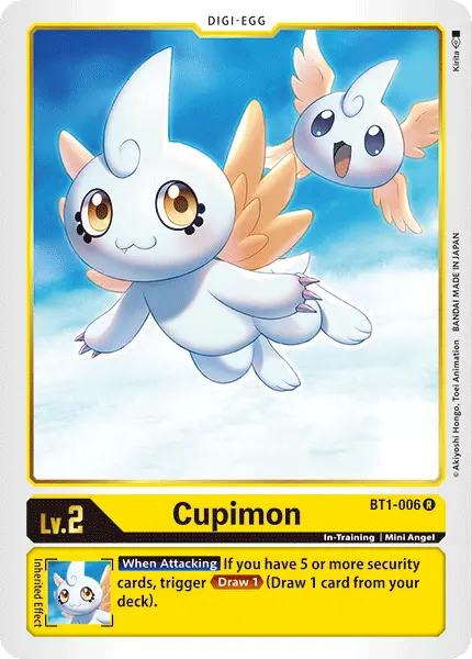 Digimon TCG Card BT1-006 Cupimon