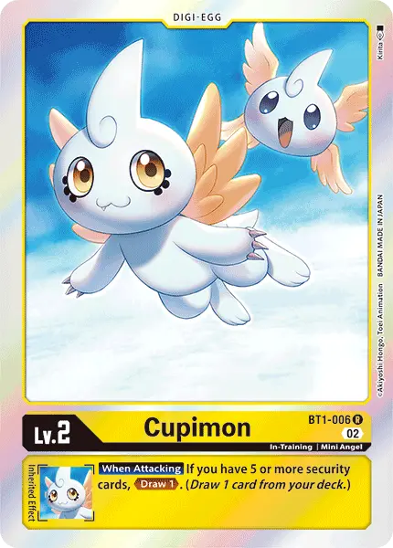 Digimon TCG Card BT1-006_P1 Cupimon