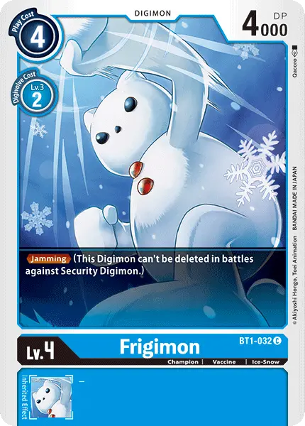 Digimon TCG Card BT1-032 Frigimon