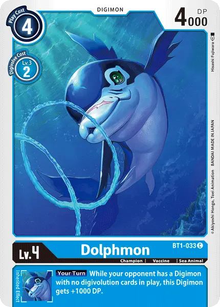 Digimon TCG Card 'BT1-033' 'Dolphmon'