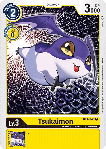 Digimon TCG Card 'BT1-045' 'Tsukaimon'