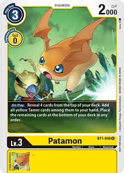 Digimon TCG Card BT1-048_P1 Patamon