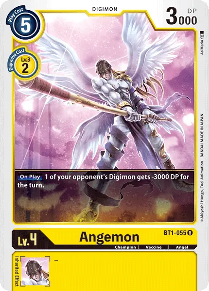 Digimon TCG Card BT1-055 Angemon