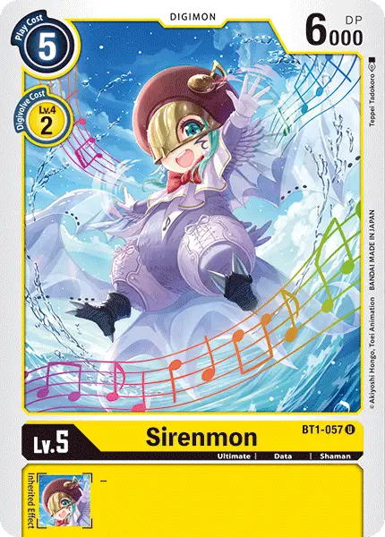 Digimon TCG Card 'BT1-057' 'Sirenmon'