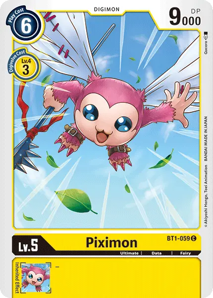 Digimon TCG Card 'BT1-059' 'Piximon'