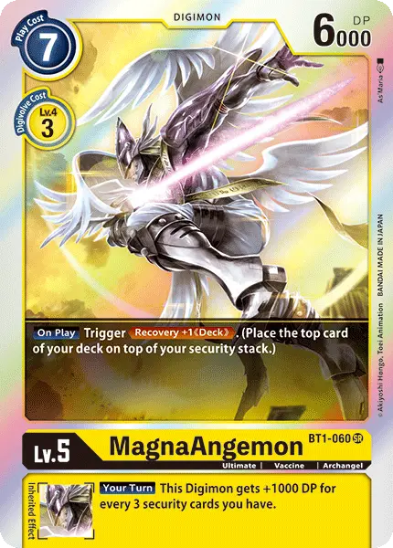 Digimon TCG Card 'BT1-060' 'MagnaAngemon'