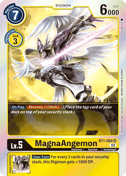 Digimon TCG Card BT1-060_P3 MagnaAngemon