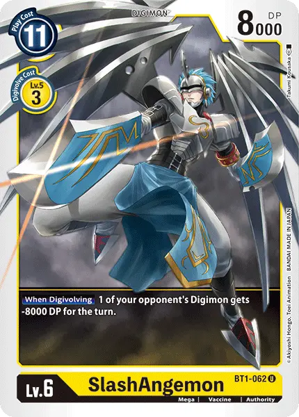 Digimon TCG Card BT1-062 SlashAngemon