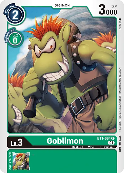 Digimon TCG Card 'BT1-064_P2' 'Goblimon'