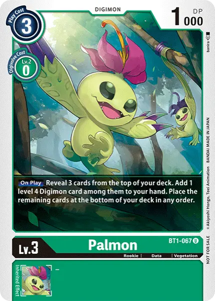 Digimon TCG Card BT1-067_P1 Palmon