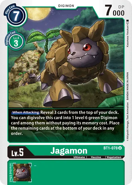 Digimon TCG Card 'BT1-078' 'Jagamon'
