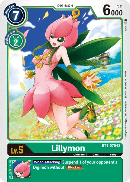 Digimon TCG Card 'BT1-079' 'Lillymon'