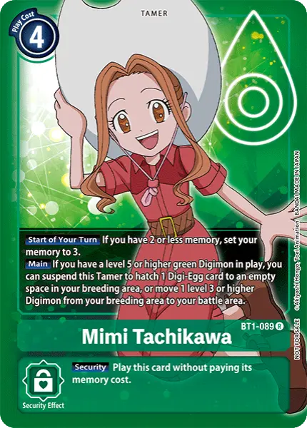 Digimon TCG Card 'BT1-089_P2' 'Mimi Tachikawa'