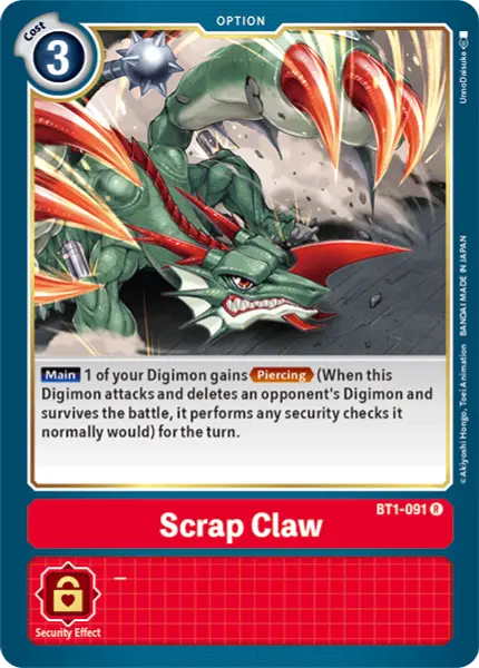 Digimon TCG Card BT1-091 Unknown