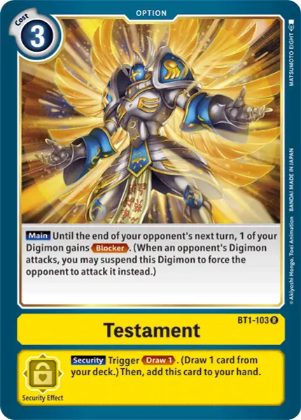 Digimon TCG Card 'BT1-103' ''