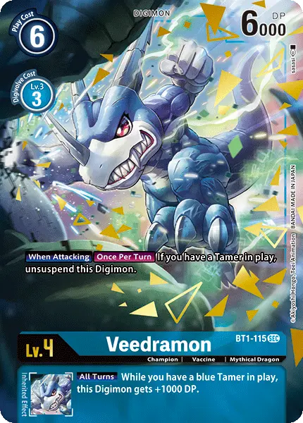 Digimon TCG Card 'BT1-115_P1' 'Veedramon'