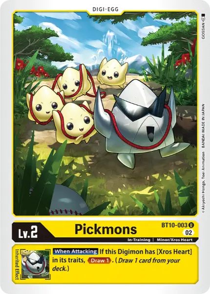 Digimon TCG Card BT10-003 Pickmons