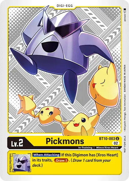 Digimon TCG Card BT10-003_P2 Pickmons