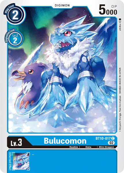 Digimon TCG Card BT10-017 Bulucomon