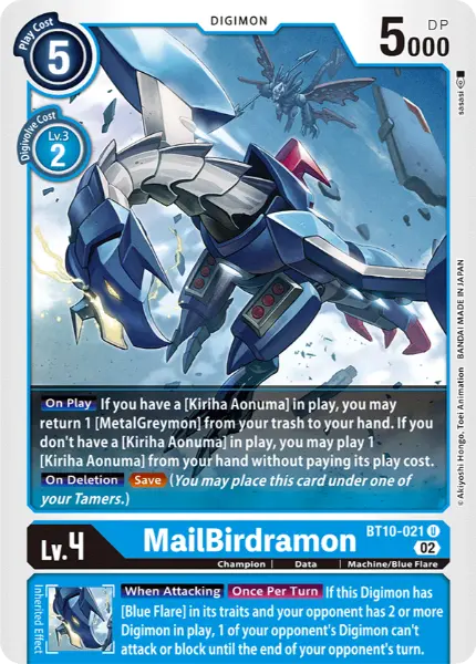 Digimon TCG Card 'BT10-021' 'MailBirdramon'