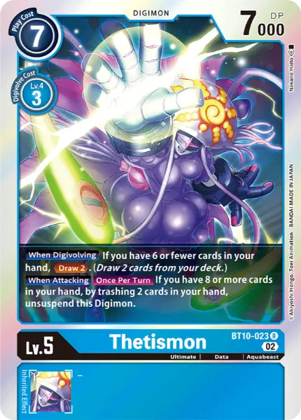 Digimon TCG Card 'BT10-023' 'Thetismon'