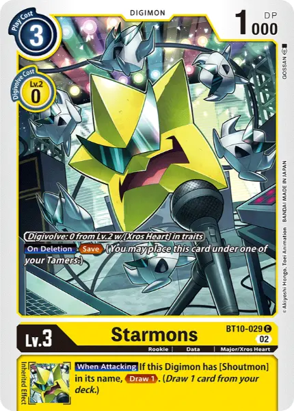 Digimon TCG Card BT10-029 Starmons