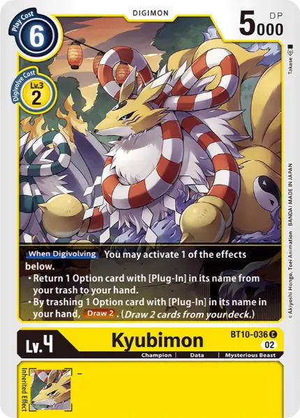 Digimon TCG Card 'BT10-036' 'Kyubimon'