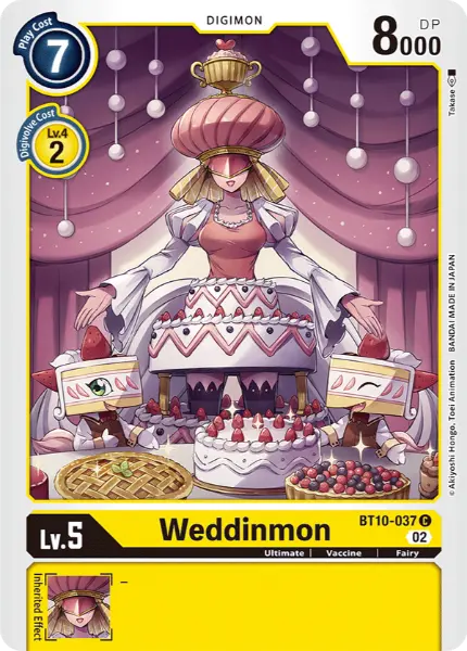 Digimon TCG Card 'BT10-037' 'Weddinmon'