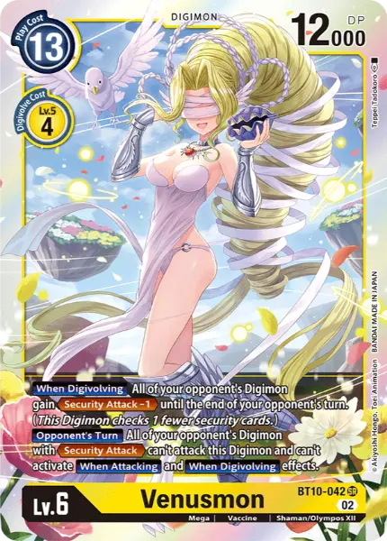 Digimon TCG Card BT10-042 Venusmon