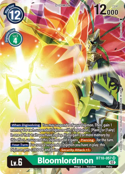 Digimon TCG Card BT10-057 Bloomlordmon