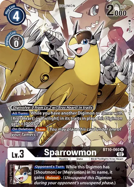 Digimon TCG Card BT10-060_P1 Sparrowmon