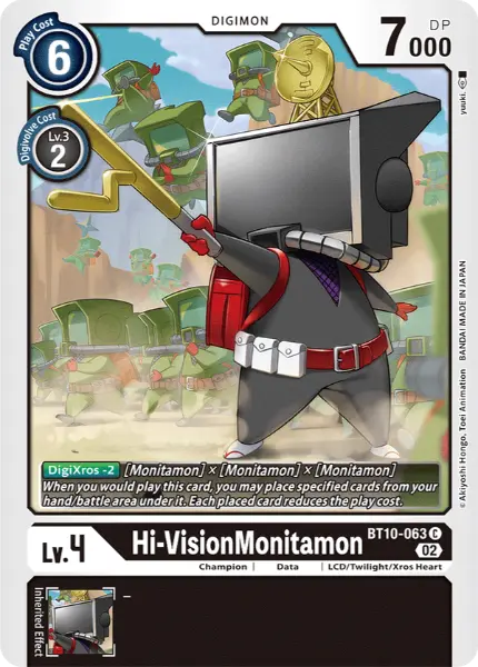 Digimon TCG Card BT10-063 HiVisionMonitamon