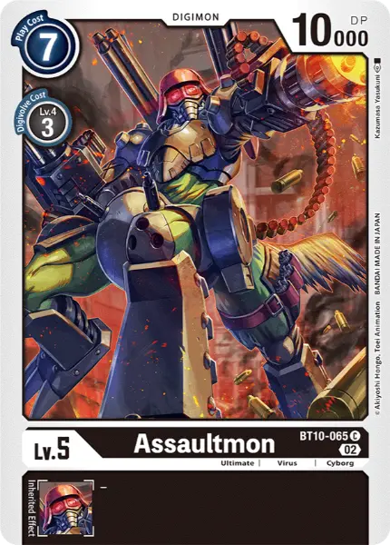 Digimon TCG Card BT10-065 Assaultmon