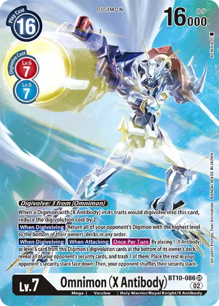 Digimon TCG Card BT10-086_P1 Omnimon (X Antibody)