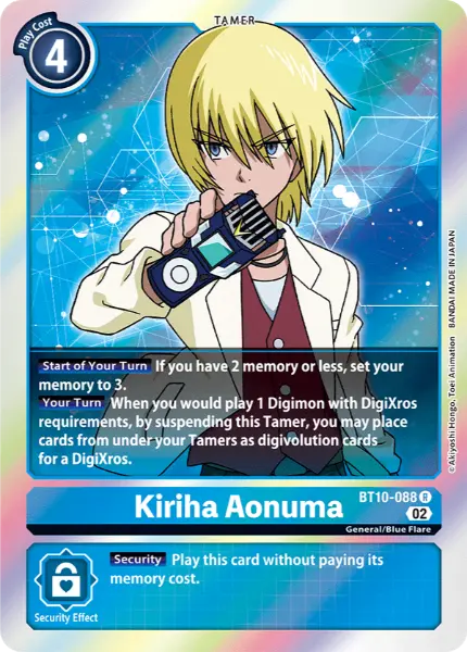 Digimon TCG Card BT10-088 Kiriha Aonuma