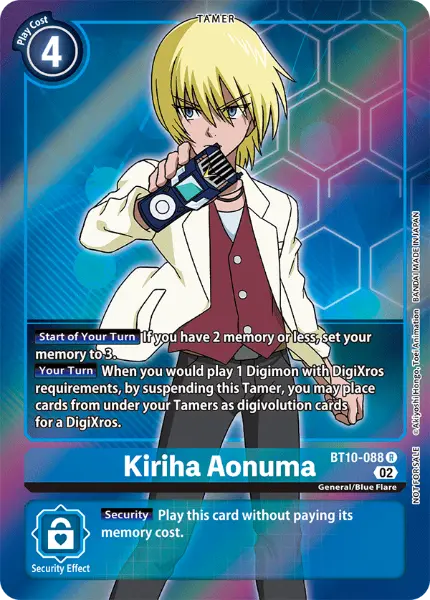 Digimon TCG Card BT10-088_P1 Kiriha Aonuma