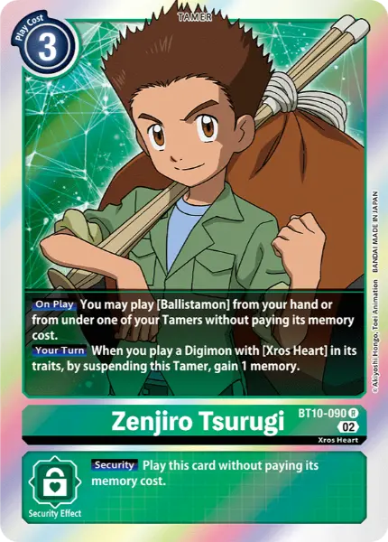 Digimon TCG Card 'BT10-090' 'Zenjiro Tsurugi'