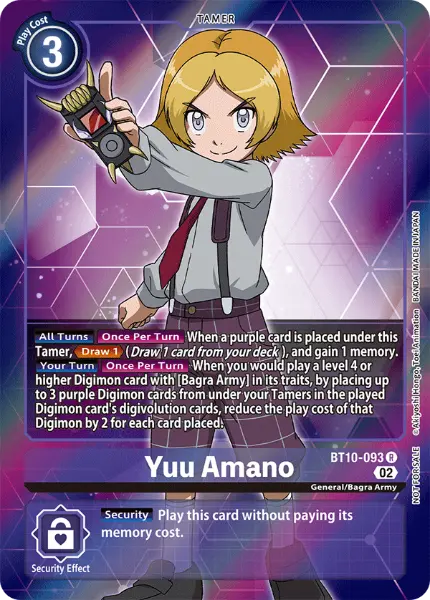 Digimon TCG Card 'BT10-093_P1' 'Yuu Amano'