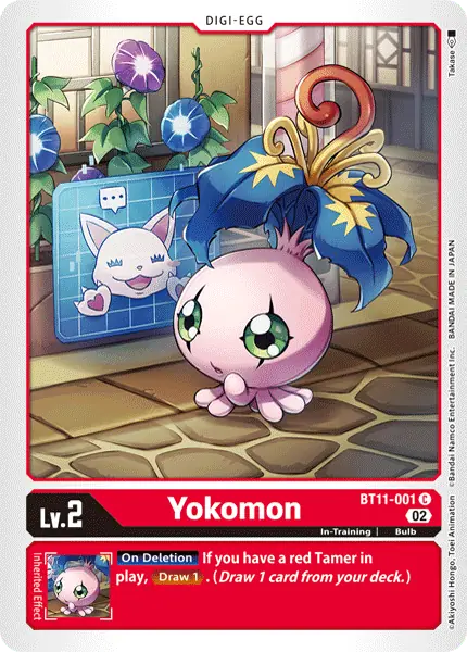 Digimon TCG Card 'BT11-001' 'Yokomon'