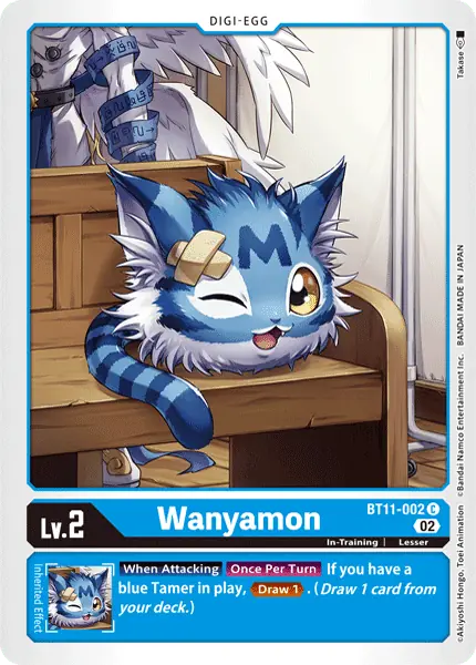 Digimon TCG Card 'BT11-002' 'Wanyamon'