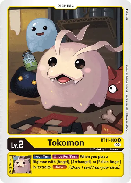 Digimon TCG Card BT11-003 Tokomon
