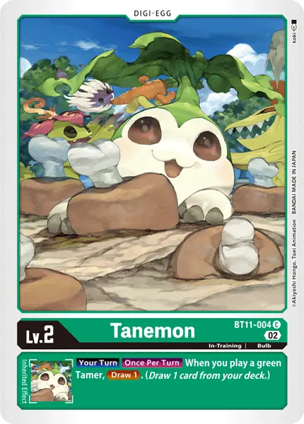Digimon TCG Card BT11-004 Tanemon