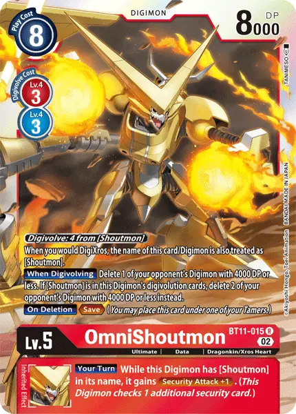 Digimon TCG Card 'BT11-015' 'OmniShoutmon'
