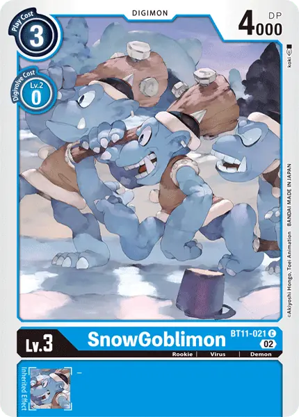 Digimon TCG Card 'BT11-021' 'SnowGoblimon'