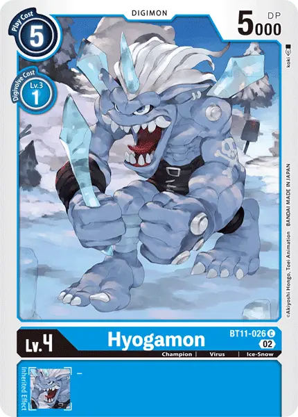 Digimon TCG Card 'BT11-026' 'Hyogamon'