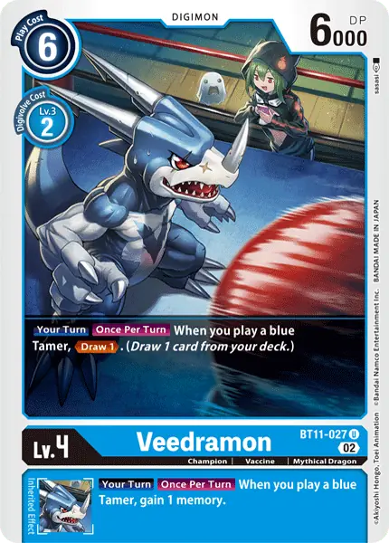Digimon TCG Card BT11-027 Veedramon