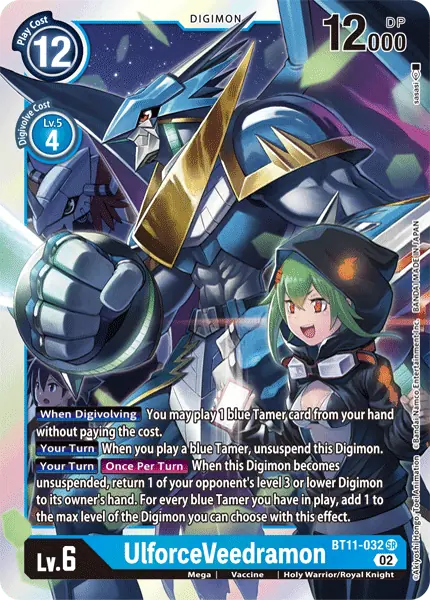 Deck UlforceVeedramon - 1st with preview of card BT11-032