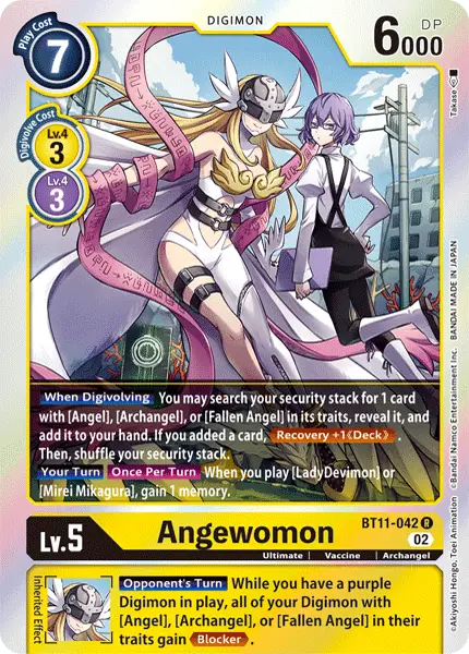 Digimon TCG Card 'BT11-042' 'Angewomon'