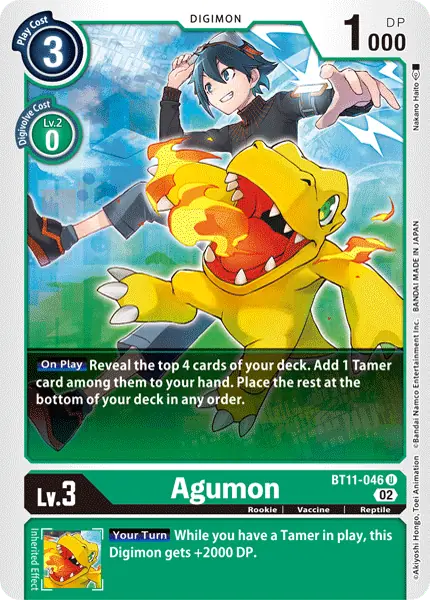 Digimon TCG Card 'BT11-046' 'Agumon'